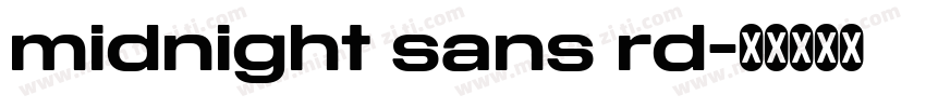 midnight sans rd字体转换